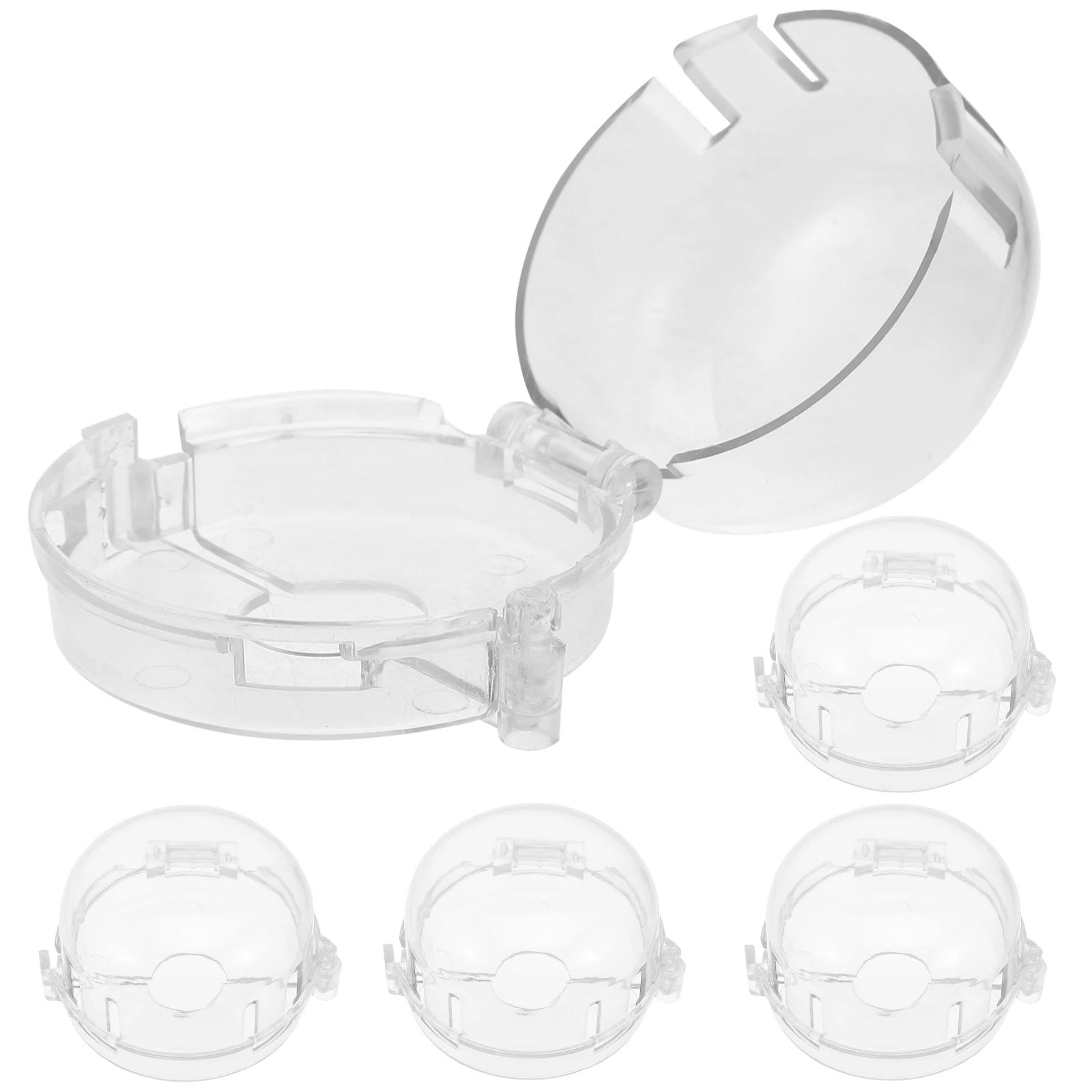 

5 Pcs Stove Knob Covers Child Proof Safety Gas Protection Oven Guard Heat Resistant Durable Plastic Easy Install