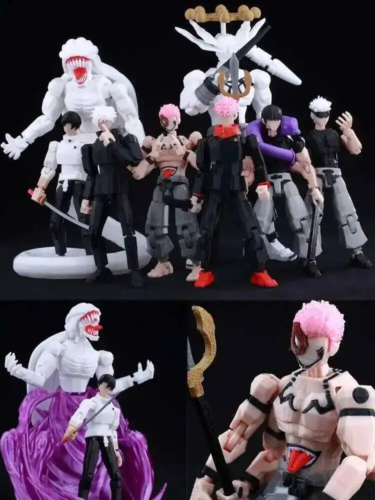 9L3D imprimé Anime Jujutsu Kaisen Sukuna Yuji Yuta Satoru Gojo chanceux factice 13 mobile Shapeshift figurines d'action Mannequin jouets