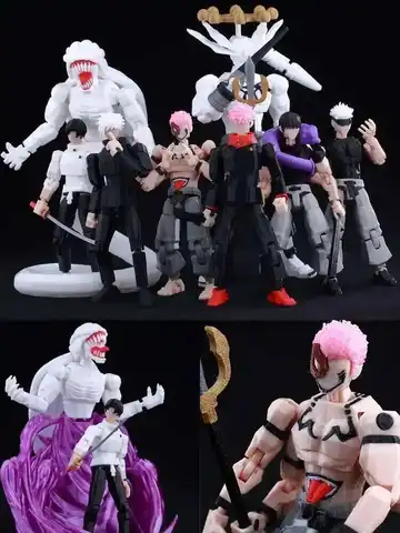 9L3D Printed Anime Jujutsu Kaisen Sukuna Yuji Yuta Satoru Gojo Lucky Dummy 13 Movable Shapeshift Action Figures Mannequin Toys