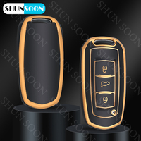 New TPU Car Remote Key Case Cover Shell Fob For Geely Atlas Boyue NL3 EX7 Emgrand X7 EmgrandX7 SUV GT GC9 Borui Protector Holder