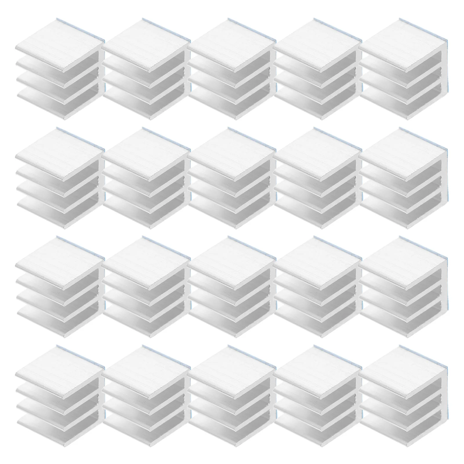 

20 Pcs Heat Sink Heatsink Block Replacement Cooler Fin with Tape Cooling Electronic Chip