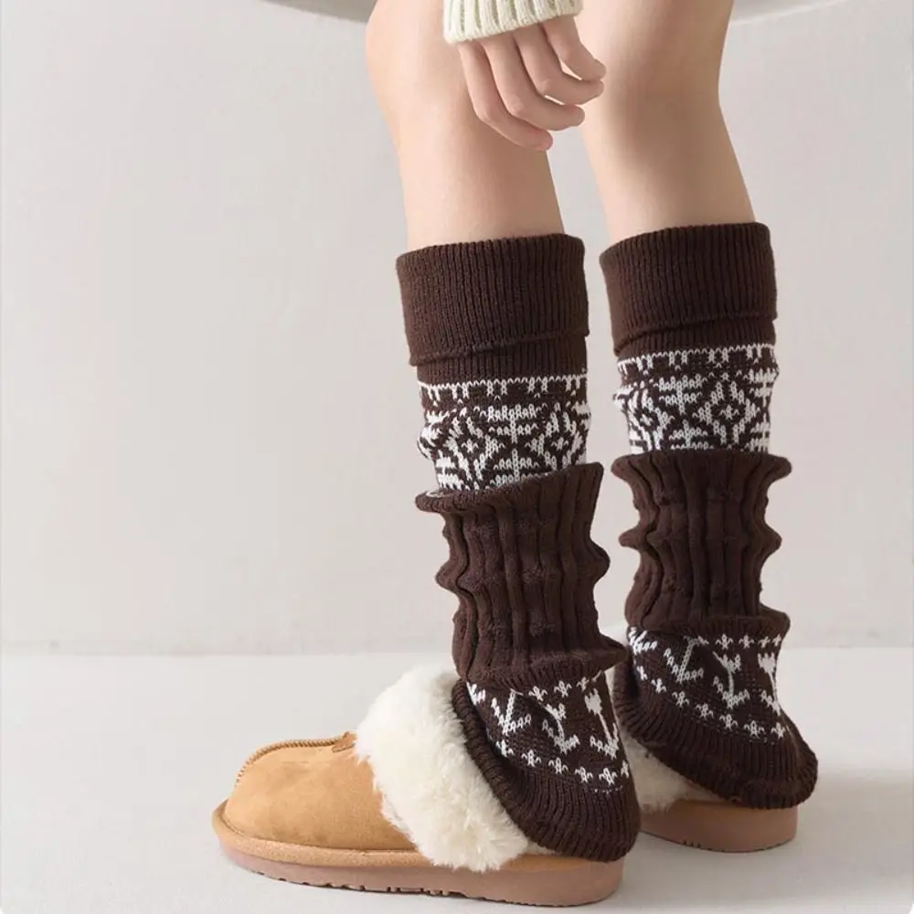 Jk Harajuku الأطفال تدفئة الساق بلون النمط الياباني محبوك غطاء للقدم Kawaii عادية الاطفال الجوارب الطويلة الخريف #2