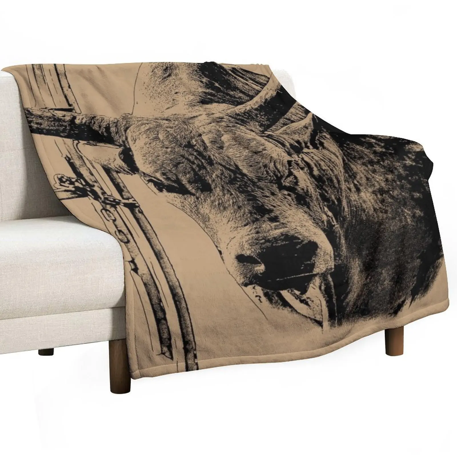 

RODEO BULL, DESIGNS FOR BULL RIDERS AND RODEO BULL FIGHTERS Throw Blanket Warm Cozy Throw Blanket for Living Room Couch
