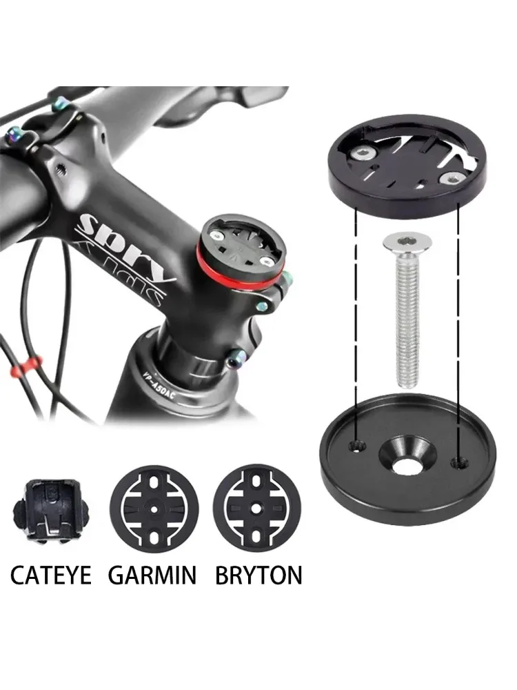 AliExpress enlee New Steel Bike Computer Mount For Mt B Road Bicycle 28.6Mm Top Cap Holder For Garmin Bryton GPS Speedometer Stopwatch Bracket