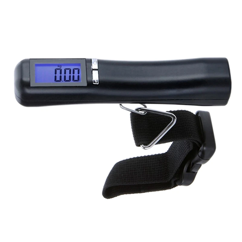 

Travel Suitcase Luggage Weight Scale | Portable Lightweight Handheld Scale LCD Digital Display 2XAAA Batteries Powered