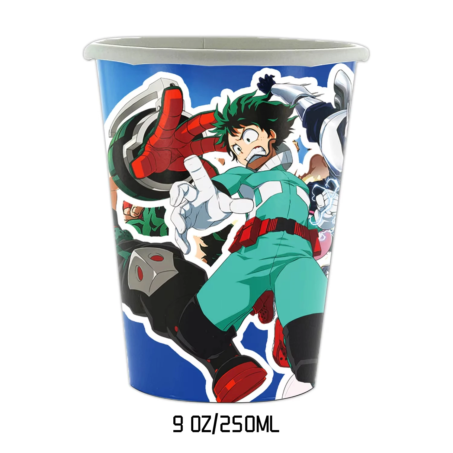 Hero Academiaed Birthday Party Decoration Tableware Set Cup Plate Napkin Banner Balloons for Kids Favor Gifts Baby Shower suppli view 3