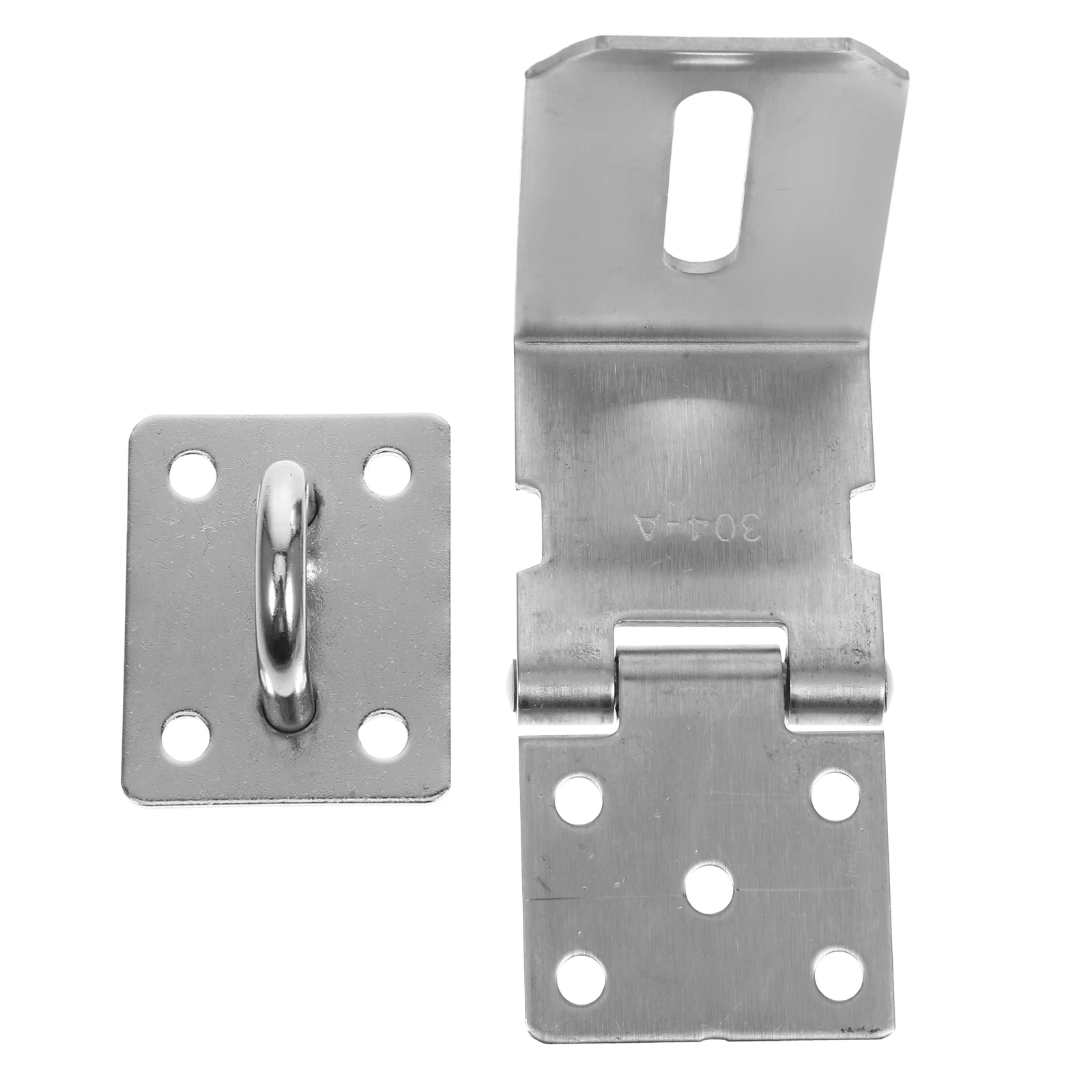 

4 Inch Lock Hasp Heavy Duty 304 Stainless Steel Shed Latch Right Angle Cabinet Door Locking Latch Padlock Hasps For Outdoor Wood