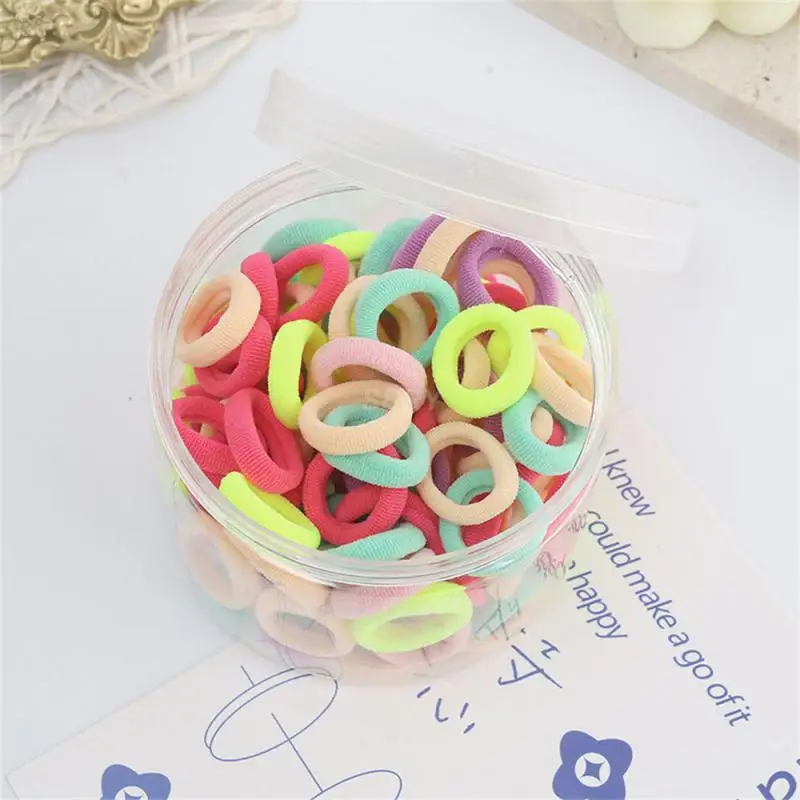 Elastic Hair Band Ease Of Use Elastic Force Hair Ring Baby Girl Hairstyle Girl's Hair Rope Good Elasticity Color Rubber Band