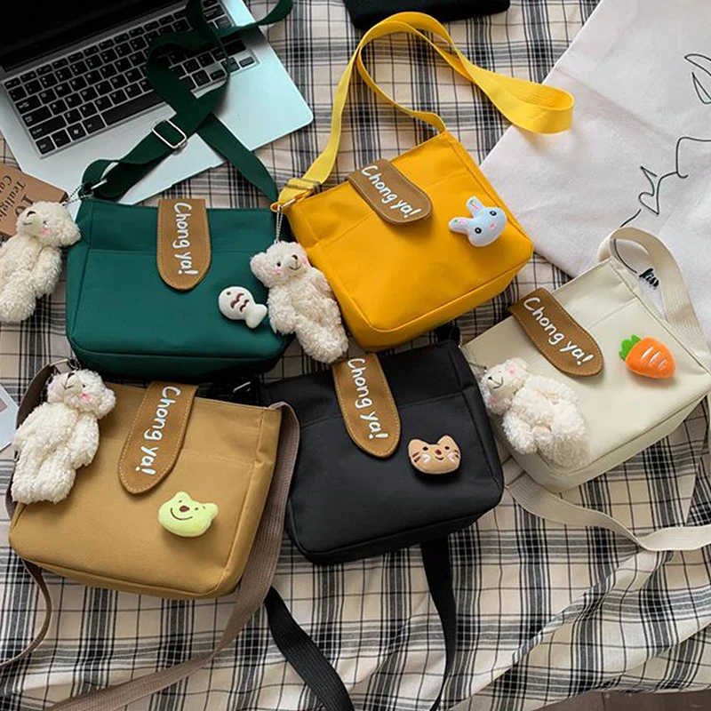 Bolsa de lona para mulheres, bolsa casual, tote ao ar livre, moda, personalidade