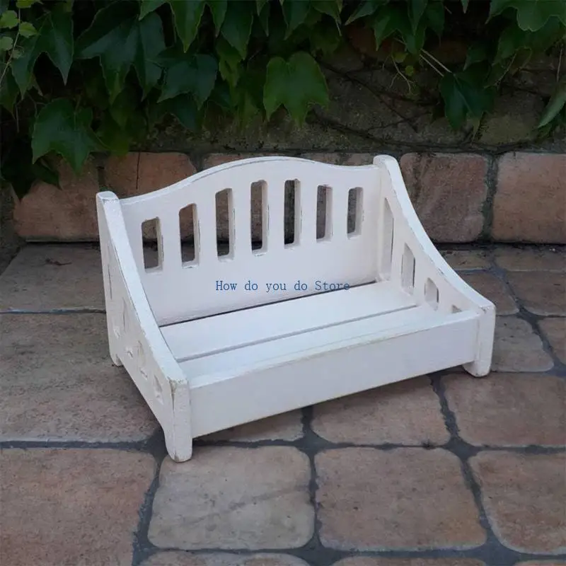 

19QF Infant Photo Props DIY Photo Cot Bed Photostudio Posing Furniture Baby Shower Birth Celebration Photoshoot Decorations