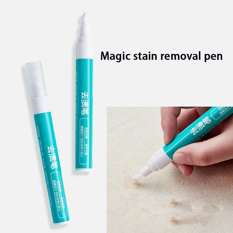 1/2/3pcs Magic Clothing Stain Removal Pen Portable Washing Free Oil Red Wine Stain Remover Marker Pen For Small Greasy Filth