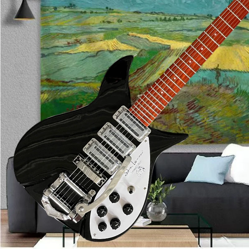 Electric Guitar Black 325 Rosewood Neck HHH Double Shake British Rock Artifact White Protective Board Free Delivery