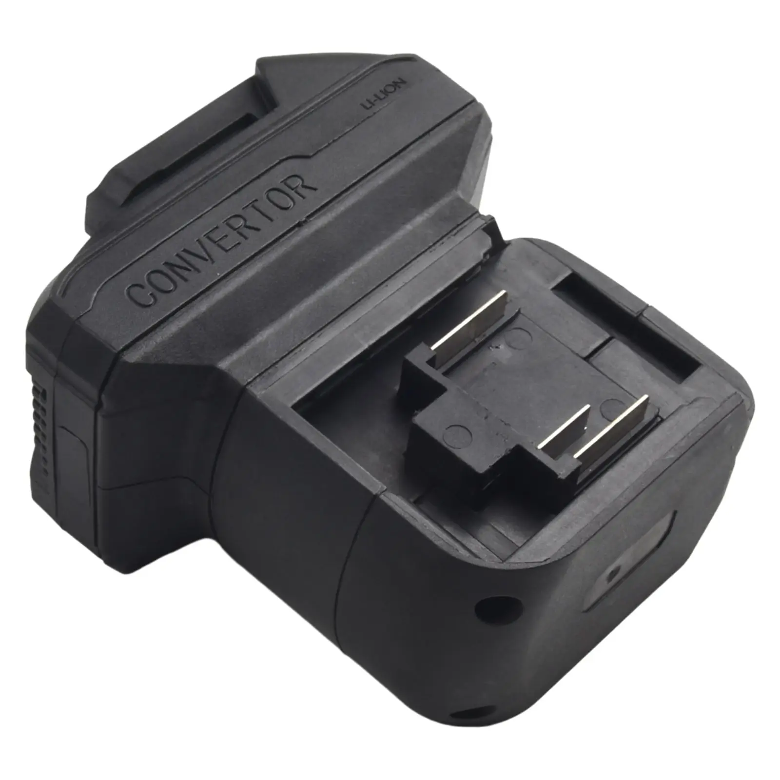 1pc One-to-two Battery Converter External Charger Can Be Connected Locks Battery Well 135*100mm Power Tool Accessory