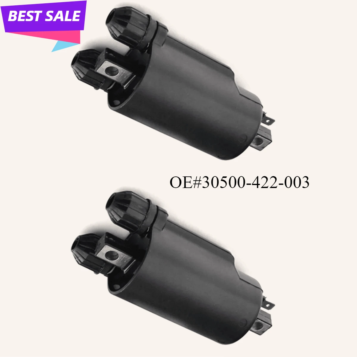 2PCS Dual Output Ignition Coil Fit for Honda CB650 CB750 CB900 CB1000 CBX 30500-422-003