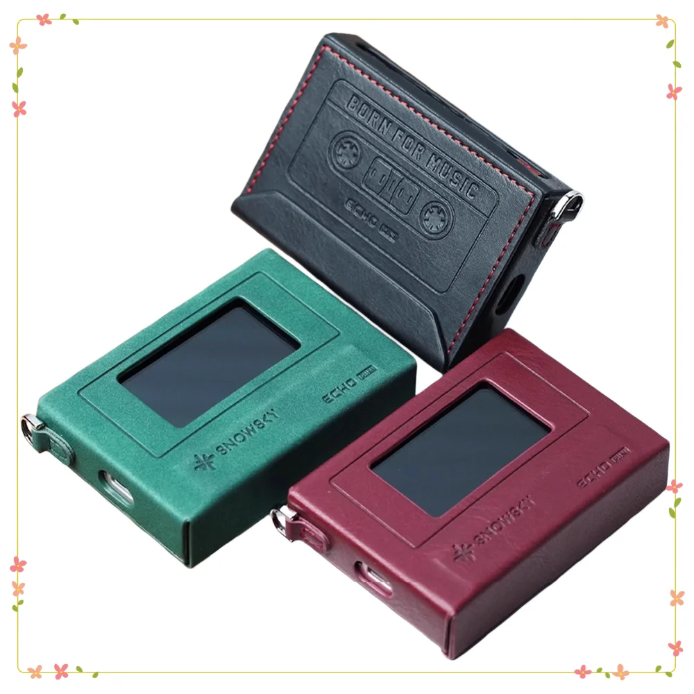 

Портативный кожаный защитный чехол, противоударный чехол из искусственной кожи для мини-музыкального плеера FIIO SNOWSKY Echo