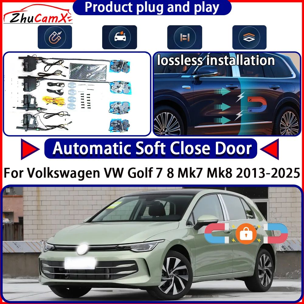 

OEM Door Lock Actuator for Volkswagen VW Golf 7 8 Mk7 Mk8 2013-2025 Soft Close Door Kit Power Latch System Auto Pull Door Easy