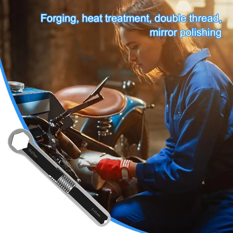 Multifunction Adjustable Wrench Double Head Spanner Universal Repair Hand Tools Pipe Wrench