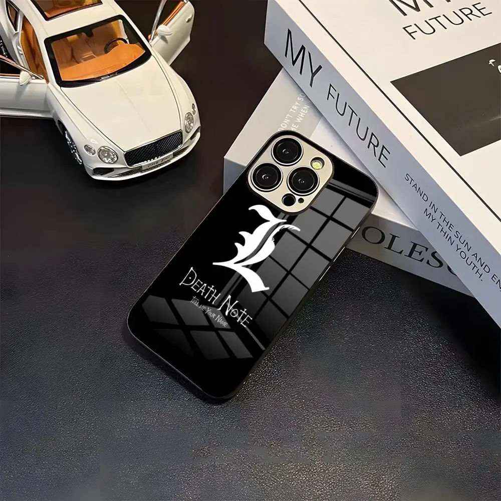 Death Note Phone Case New Cool Electroplated Glass Unique Fashion For IPhone 16 15 14 13 12 11 X Vivo Oppo