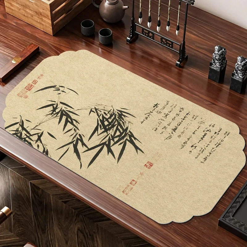 Thick Dense Anti Pilling Calligraphy Felt Mat Large Calligraphy Ink Painting Felt Desk Pad Chinese Writing Stationery Organizer