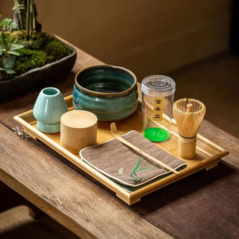 Useful Bamboo Matcha Whisk Reusable Japanese Tea Set Matcha Green Tea Powder Whisk Matcha Brush Kitchen Accessories