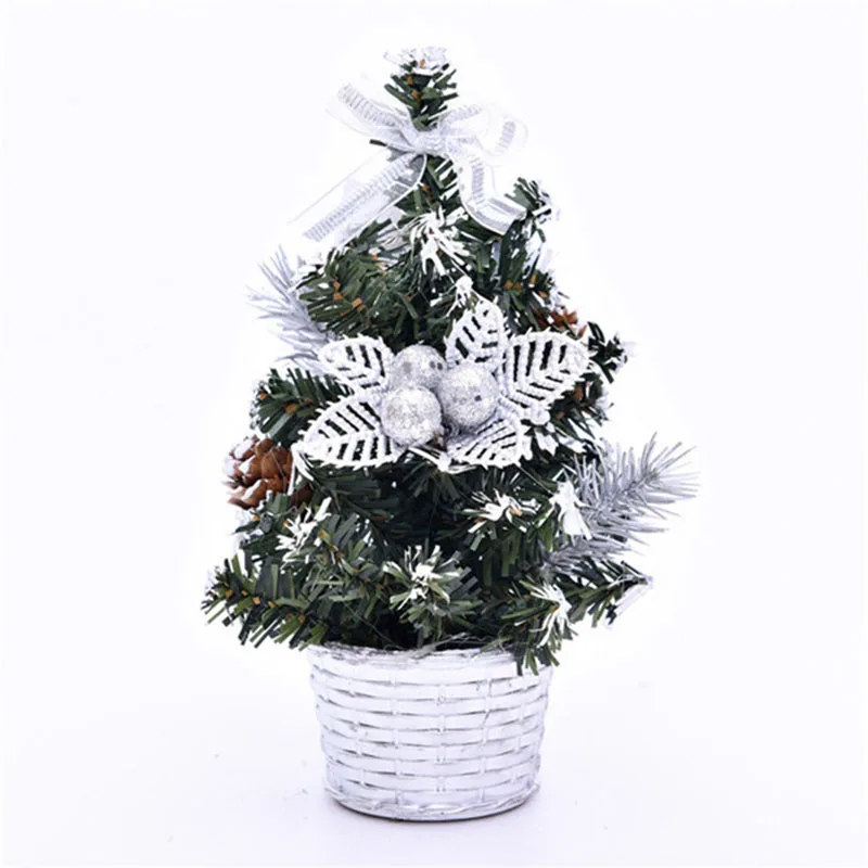 20cm Artificial Table Mini Christmas Tree Festival Miniature Table Christmas Tree Home Decoration Navidad Ornament Xmas Gift