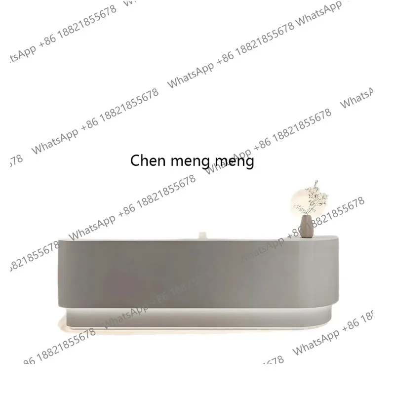 X طاولة بار مطلية بسيطة وحديثة، صفحة خروج لصالونات التجميل ومكتب الاستقبال #5