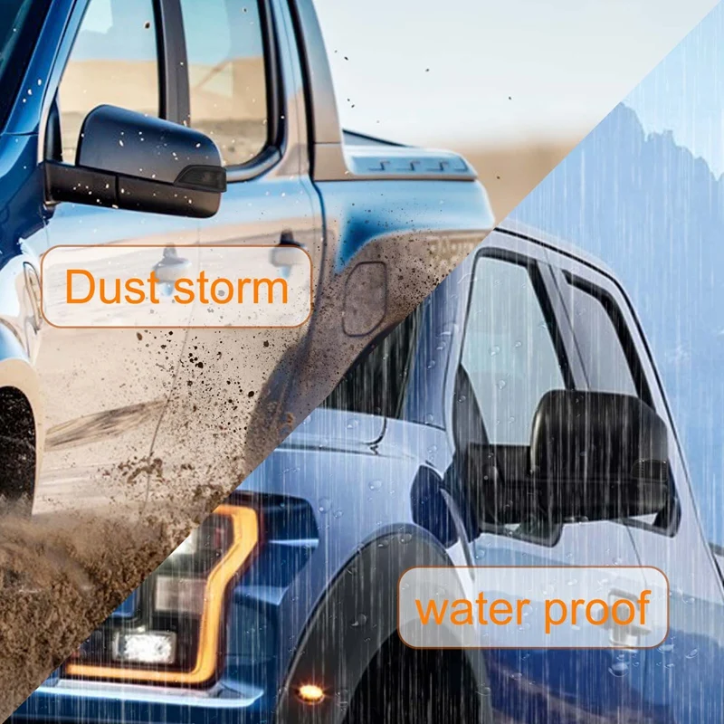 غطاء مصباح مرآة الرؤية الخلفية اليمنى واليسرى ، غطاء مصباح إشارة الانعطاف لفورد ايفرست رنجر من دون مصابيح