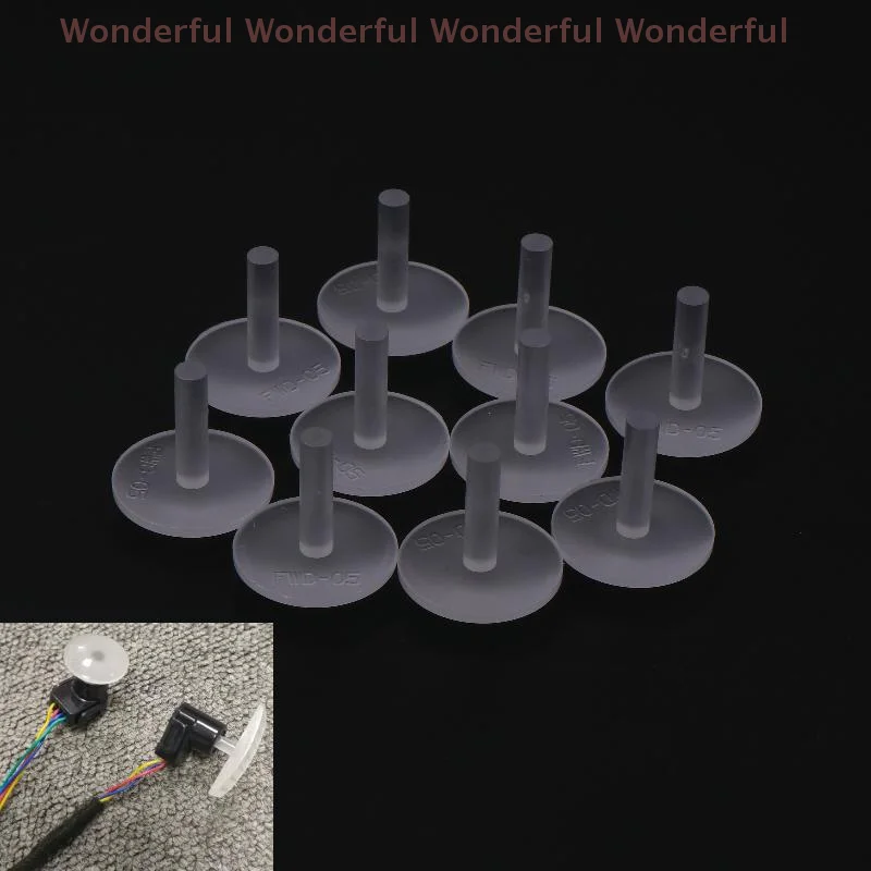 

10-Pack Automobile Ambient Light Accessories, Frosted Clear T-shape Door Light Covers
