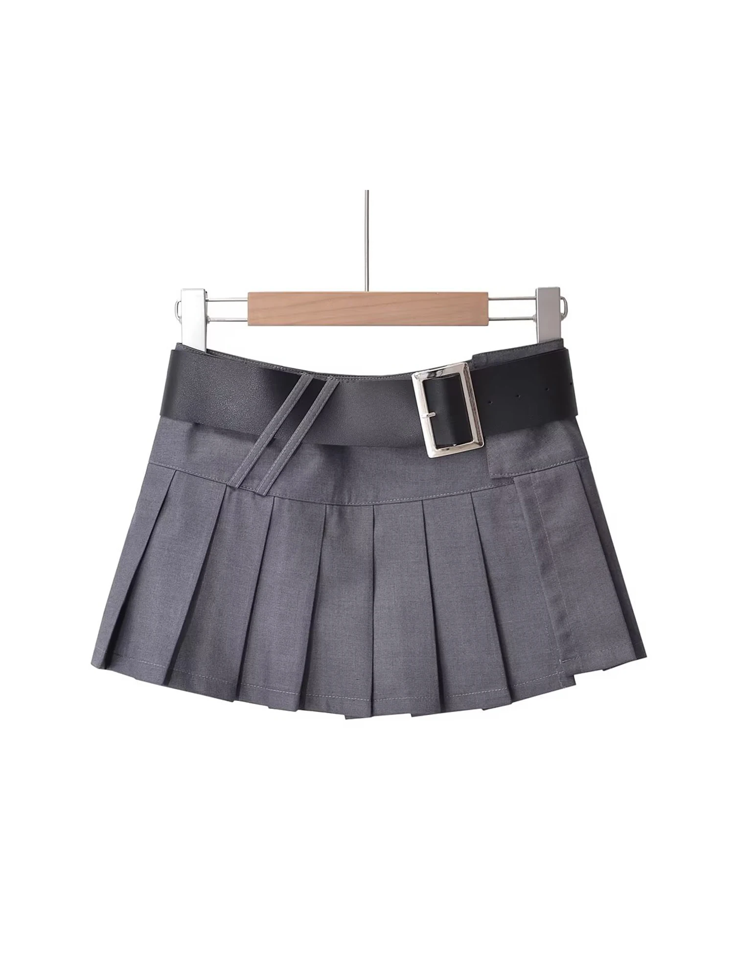 Women's Mini Pleated Skirt 2000s Vintage Korean Style Y2k Gyaru Low Waist Short Skirt Harajuku A-line Skirts Clothes Summer 2026