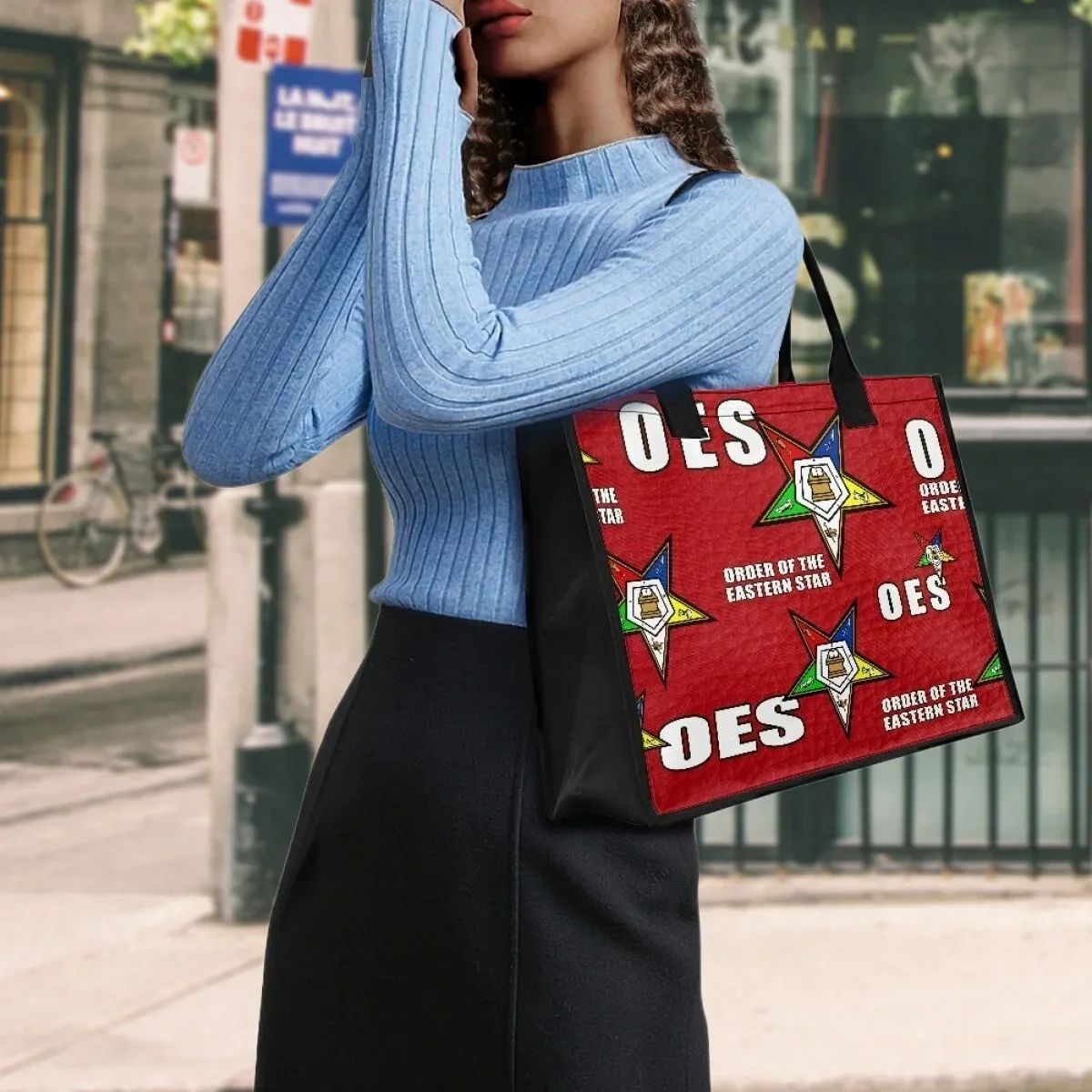 

Women Hand Bags OES Sistars Order Of Eastern Top Handle Commuter Casual Shoulder Bag Ladies Sorority Totes Gift ac A Mains Femme