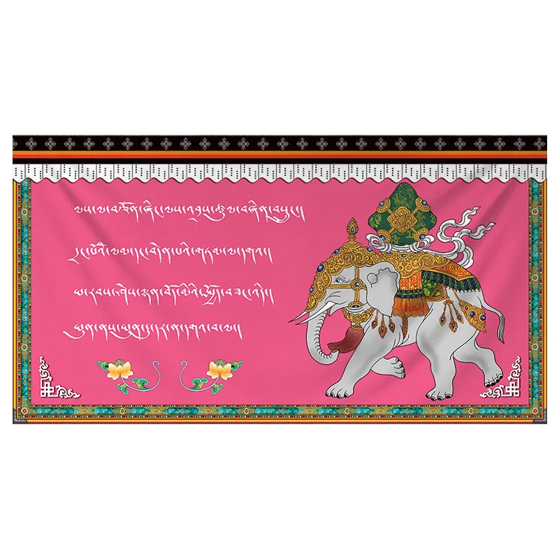 703-726 Tibetan Ethnic Wind Hanging Cloth Potala Palace Tibetan Bedroom Tapestry Live Background Cloth Tapestry Wall Hanging