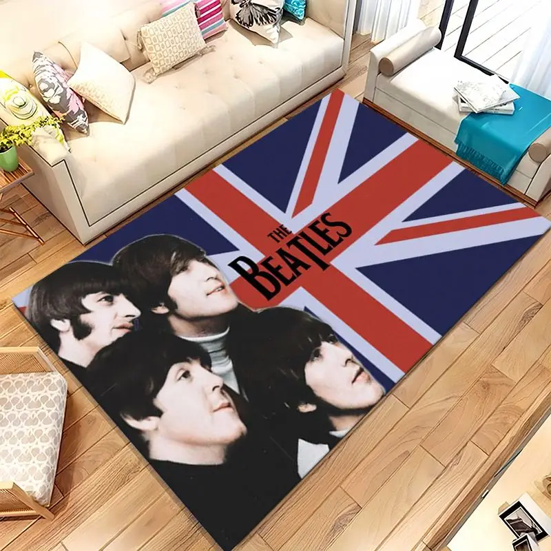 Fab Four The B-Beatles Abbey Road Rock Band Soft Non-Slip Large Area Rug for Living Room,Bedroom Carpet Mat for Sofa,Home Decor