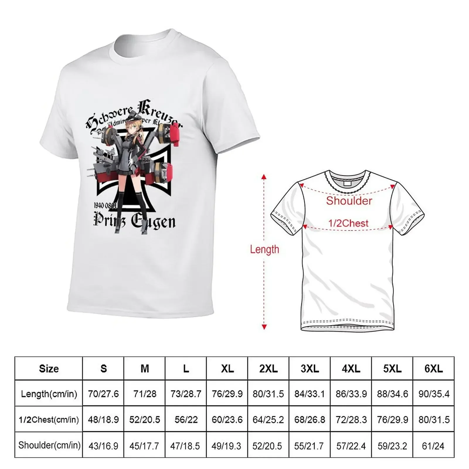 Prinz Eugen T-Shirt custom shirt summer clothes sports fans quick drying tshirts for men