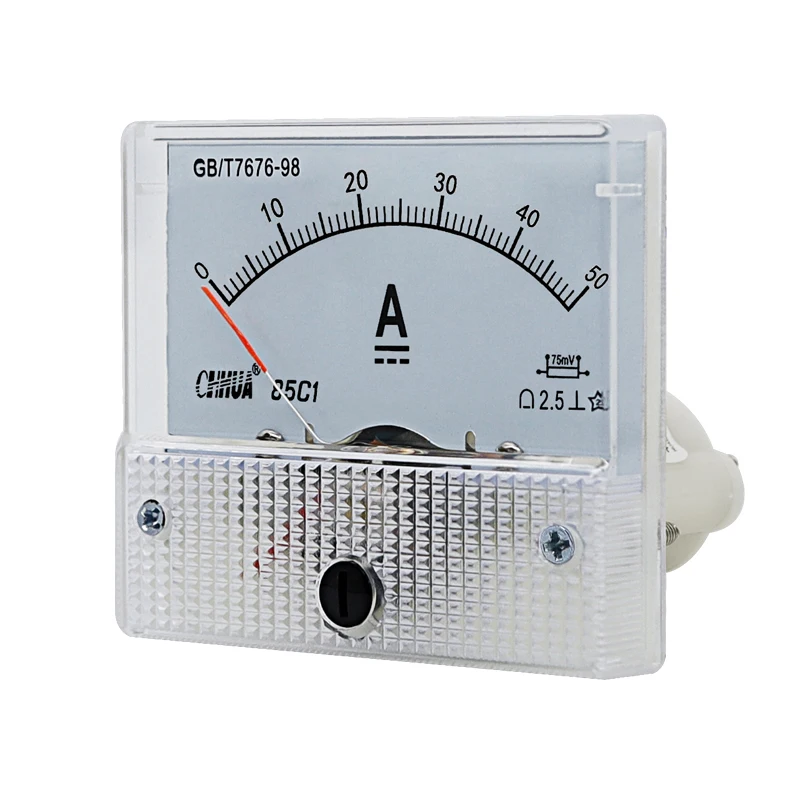 85C1 Analog Amp Meter Gauge DC Ammter Panel Meter Current testing 1A2A3A5A10A15A20A30A50A100A150A200A300A400A500A600A800A1000A