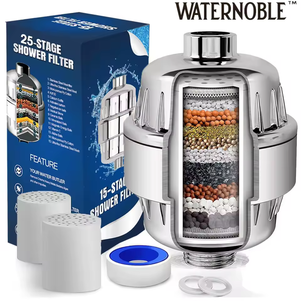 25단계 경수 필터 샤워 헤드