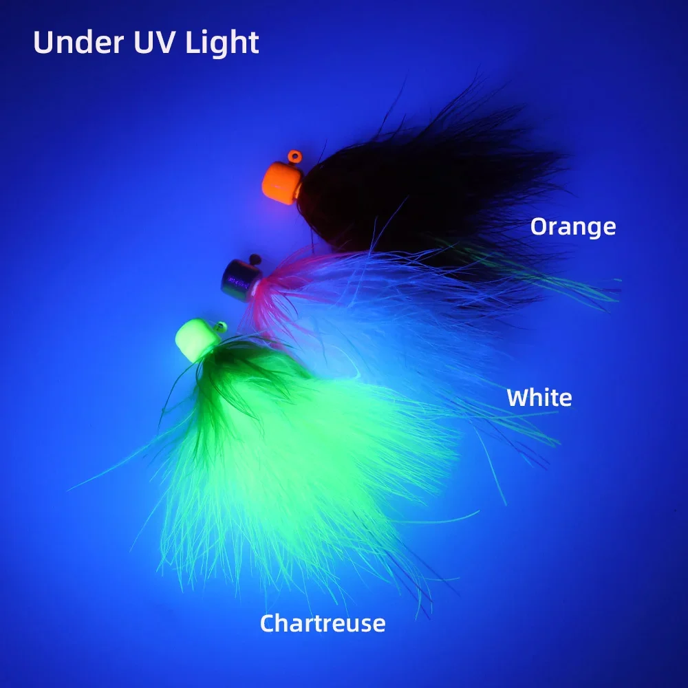 Wifreo 3 قطعة/6 قطعة الجليد الصيد Crappie تهزهز إغراء 5.8 جرام/0.2 أوقية مارابو الرقص يطير الصيد سمك السلمون المرقط باس بايك العين رمادية فاتحة السلمون الصيد السحر