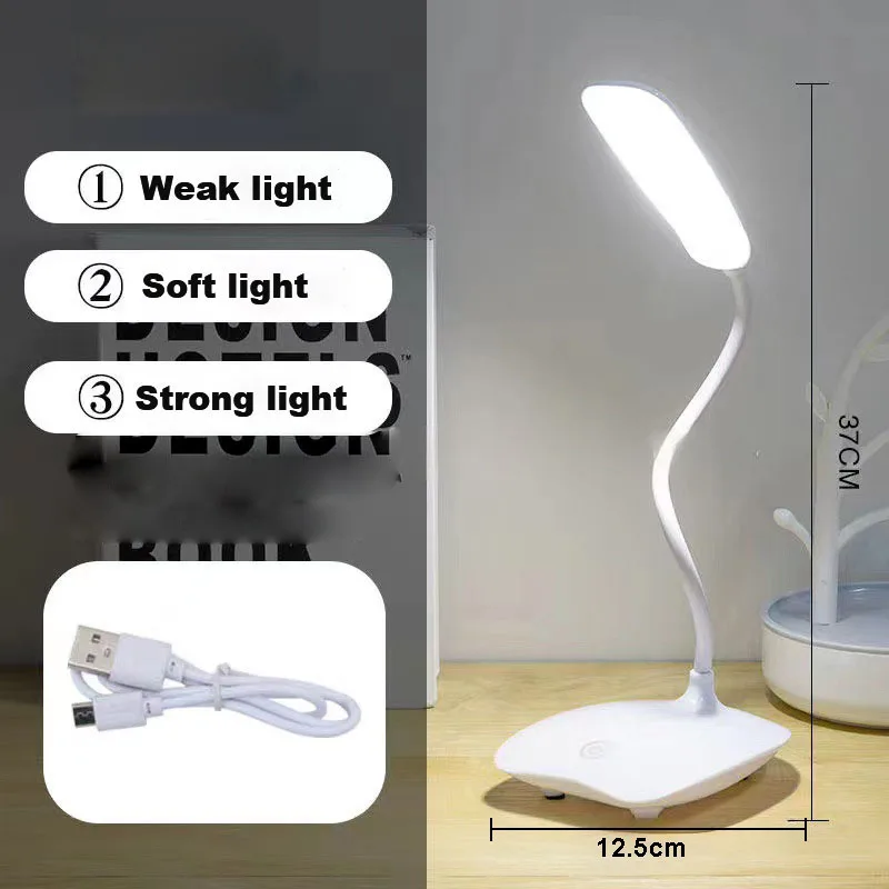 DC 5v rechargeable USB Charging Mini LED Desk Lamp bed Night Light Reading Book Light Eye-Protection Children Study Table Lamp S
