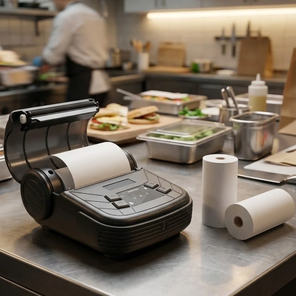 Wireless Thermal Printer for Field Reporting and Invoice Printing Lightweight Construction for Daily Transport