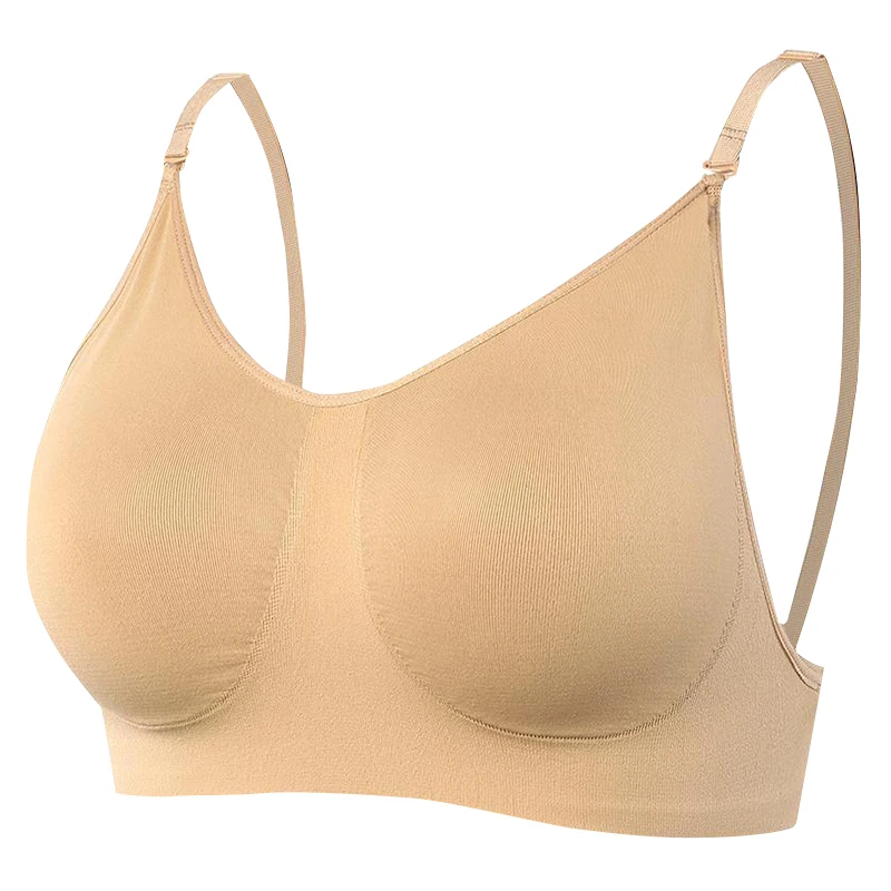 ダンス目に見えないスリングブラジャー美しい背中大人女性の肌色シームレスブラジャーバレエ練習服下着肌の色
