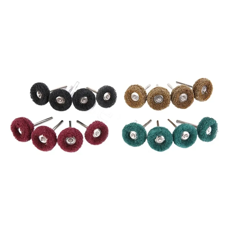 

30pcs Mini Drill Bit Nylon Abrasive Brush Lab Polishing Buffing Wheel Rotary Hand Tool Accessories for Denture Jewelry Tool