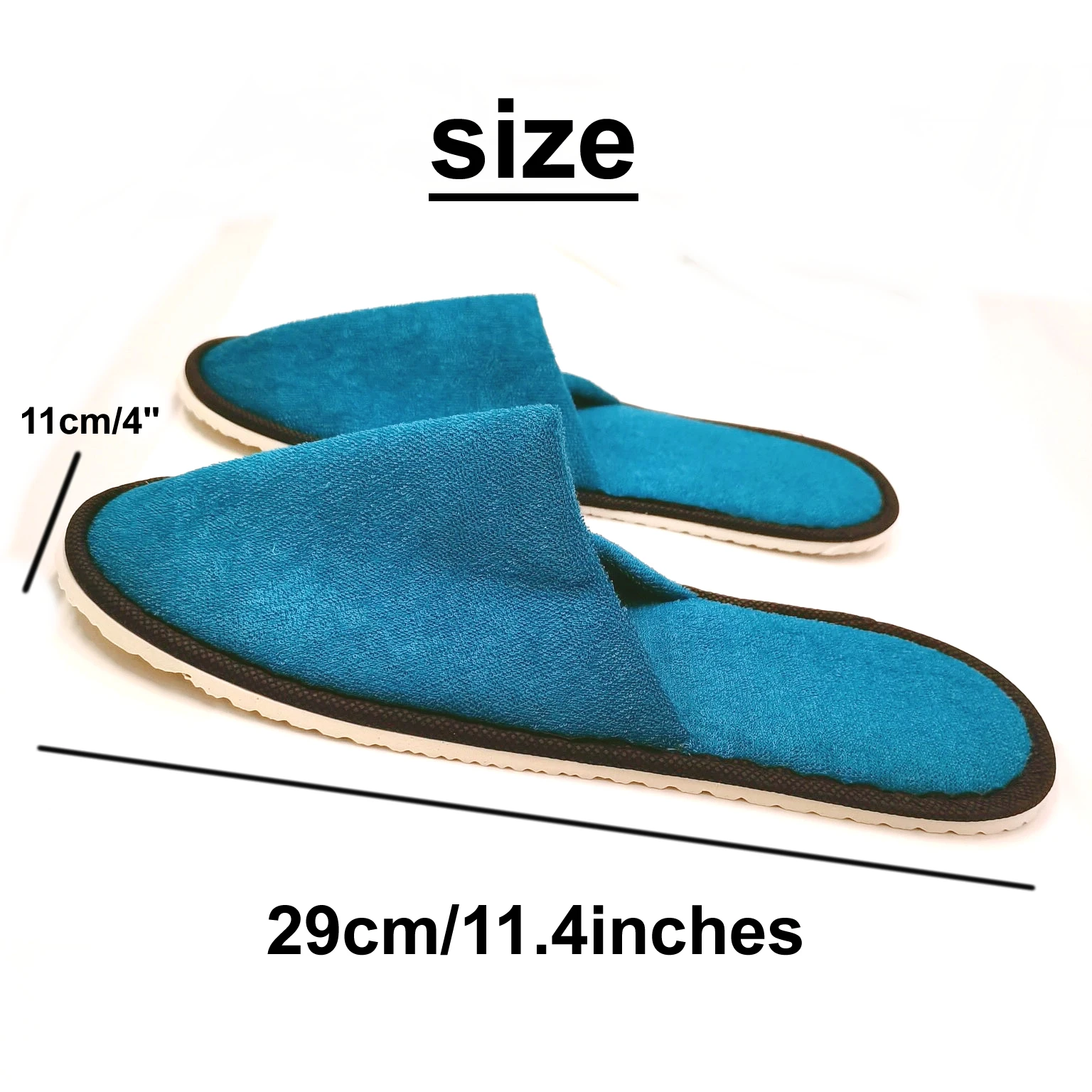 7mm Thick Sole anti Slip Travel Camping Guest Dark Green Disposable Hotel Slippers Camping Style Hiking  Wholesale