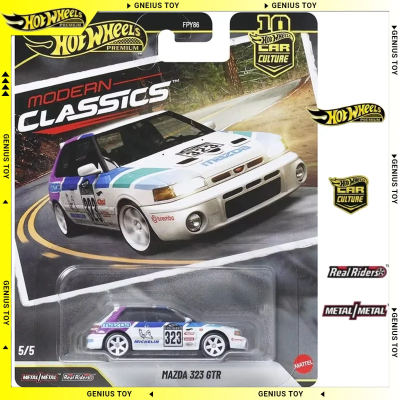 

Коллекционная модель Hot Wheels 2026 Car Culture Modern Classics MAZDA 323 GTR 1:64, литая под давлением, с металлическим корпусом, полный привод, раллийная икона, для фанатов JDM
