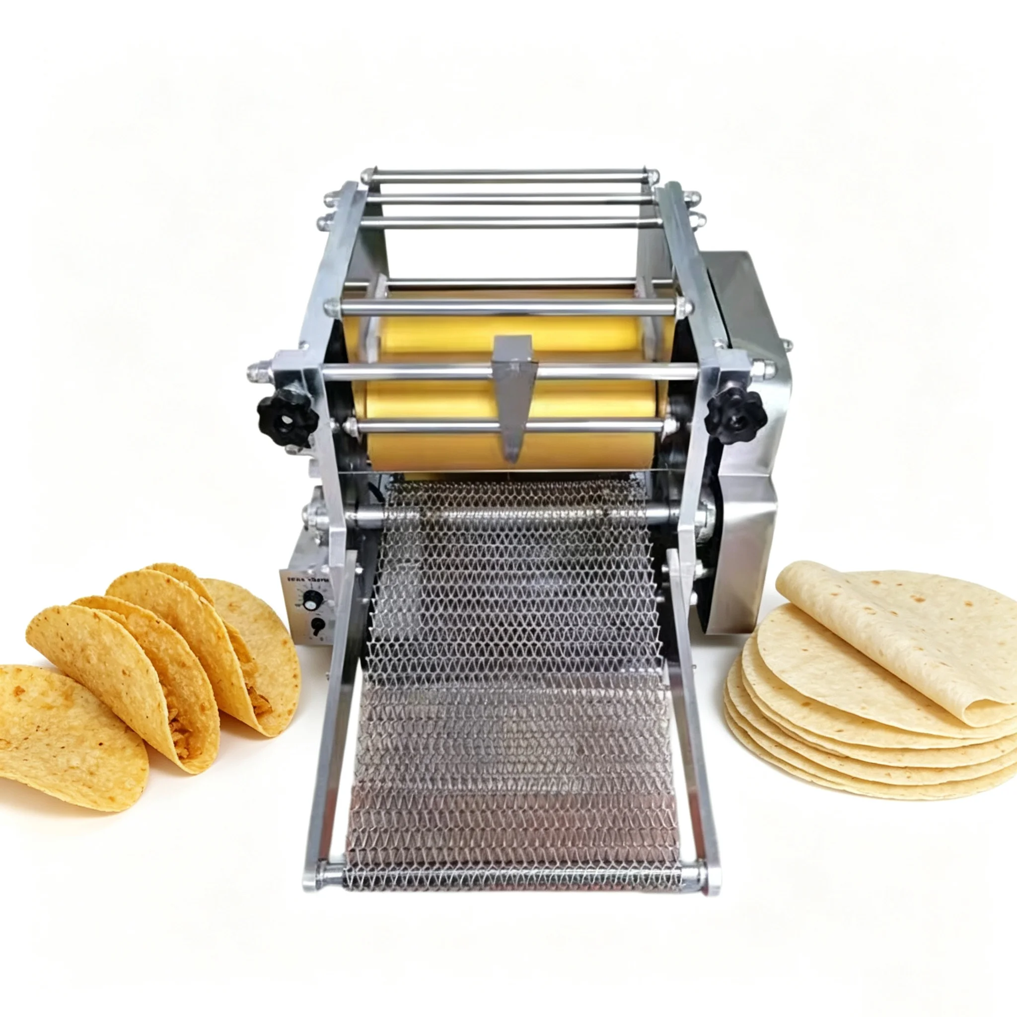 Full Automatic Industrial Flour Corn Mexican Tortilla Machine Taco Roti Maker Press Bread Grain Product Tortilla Making Machines