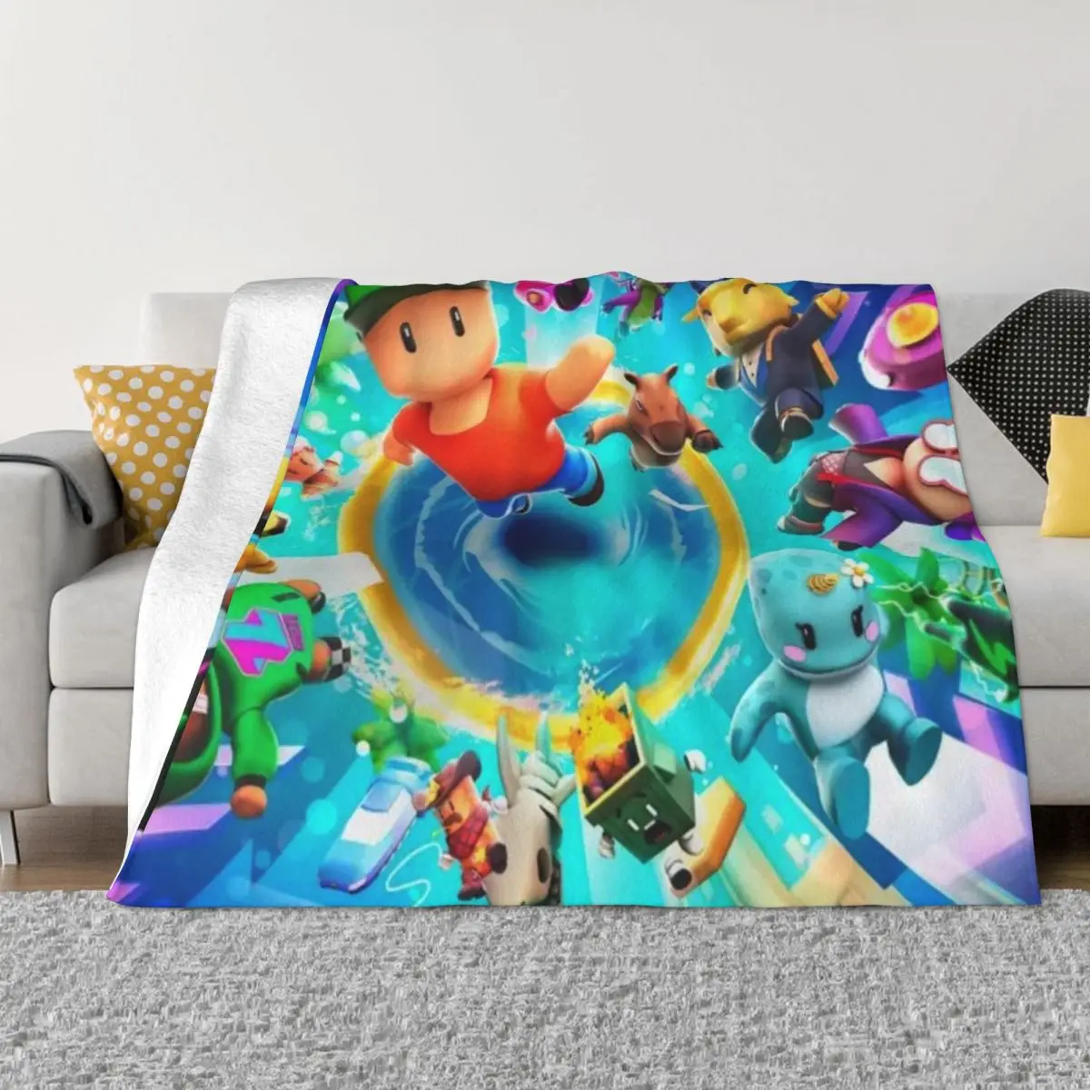 

Игра Stumbles Guys 002319, одеяло для кемпинга, одеяло на заказ, одеяла и пледы, персонализированные одеяла, одеяло