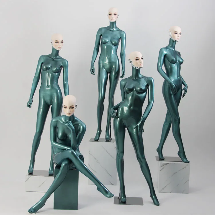 High quality fashion designed fiberglass full body female mannequins dummy