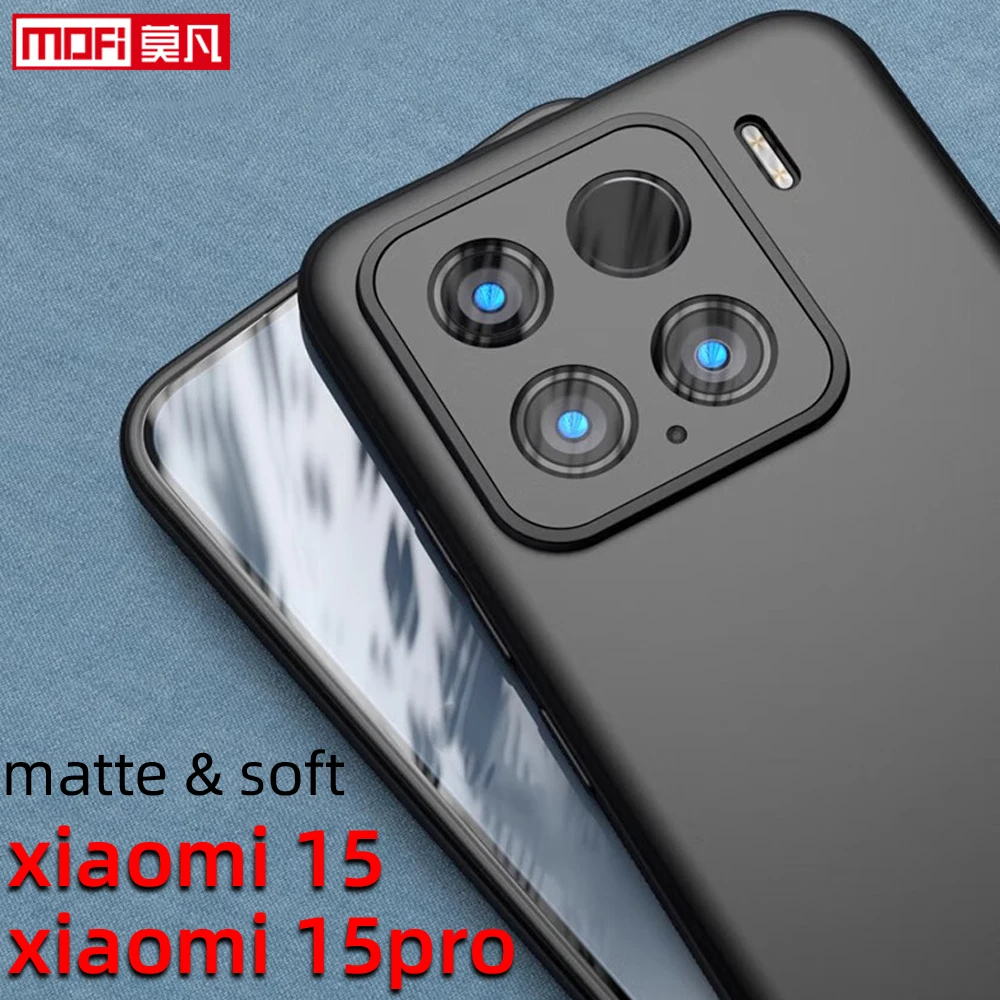 

matte case for xiaomi 15 case xiaomi 15Pro cover soft tpu non-slip silicone original ultra thin back xiaomi mi15 full coverage