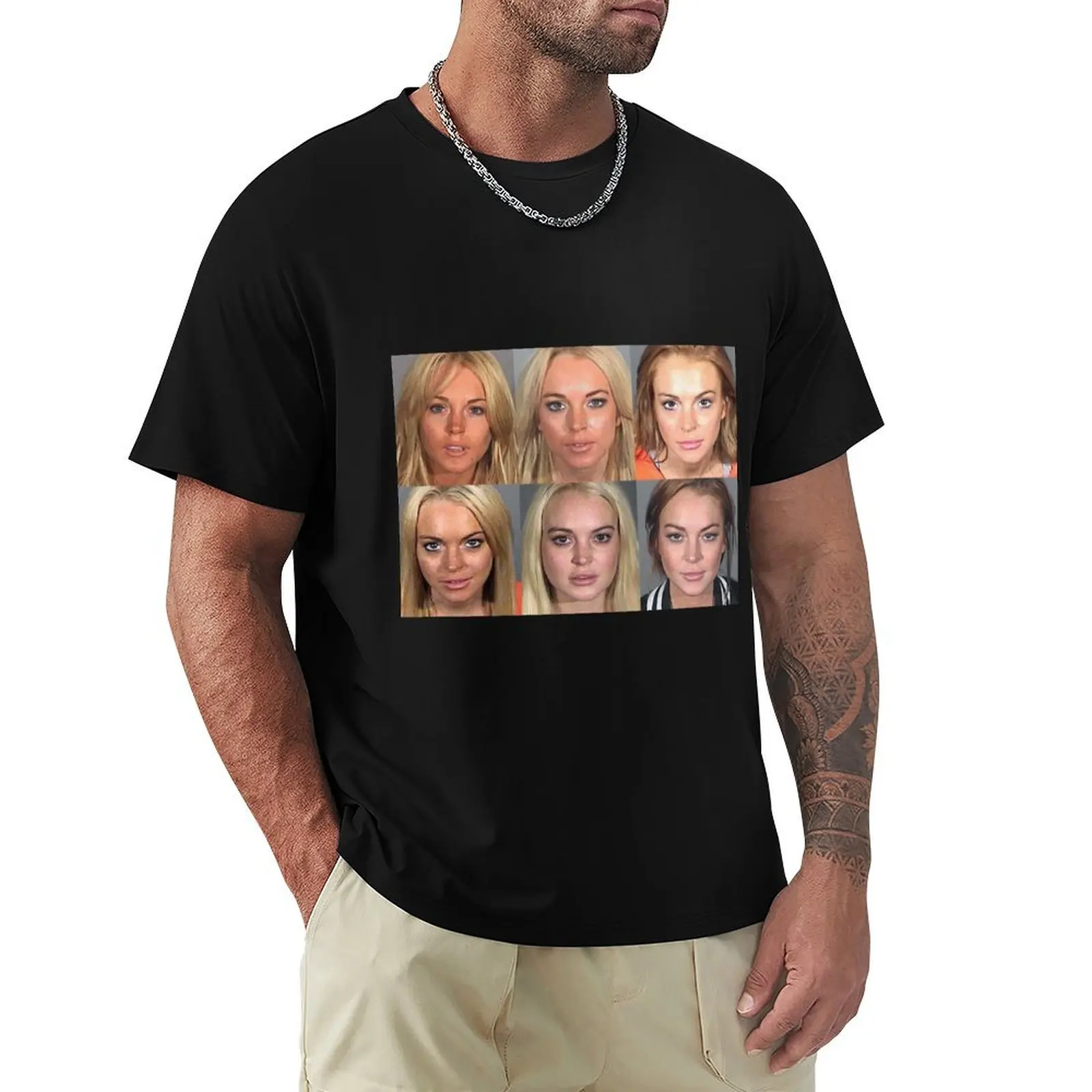 

lindsay lohan mugshot T-Shirt animal prinfor boys affliction shirts Clothing anime figures t shirts for men