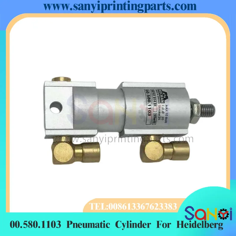 Пневматический цилиндр 00.580.1103 для печатной машины Heidelberg CD102 XL105 SM52 SM74 SM102 PM52, 1 шт.