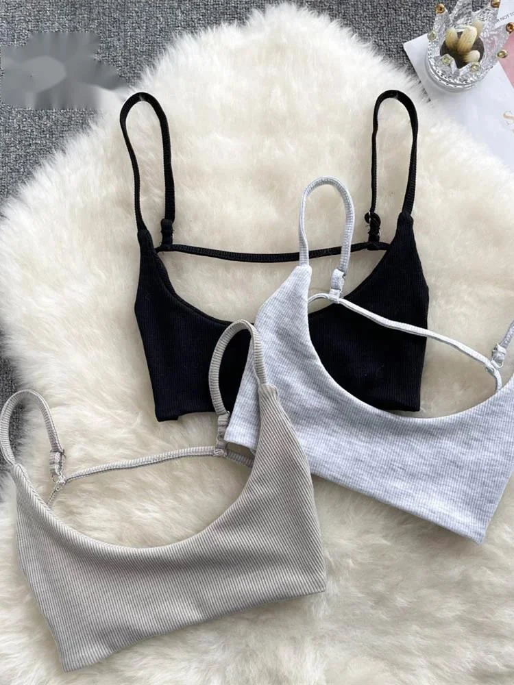 

Летняя сексуальная майка с открытой спиной, женский тонкий пляжный топ на бретельках, уличная одежда без рукавов, чувственная майка с корейским ремешком