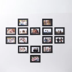 5pcs without the Support of Europe and the United States Classic Black and White Photo Cardboard Picture Frame Wall Family Room